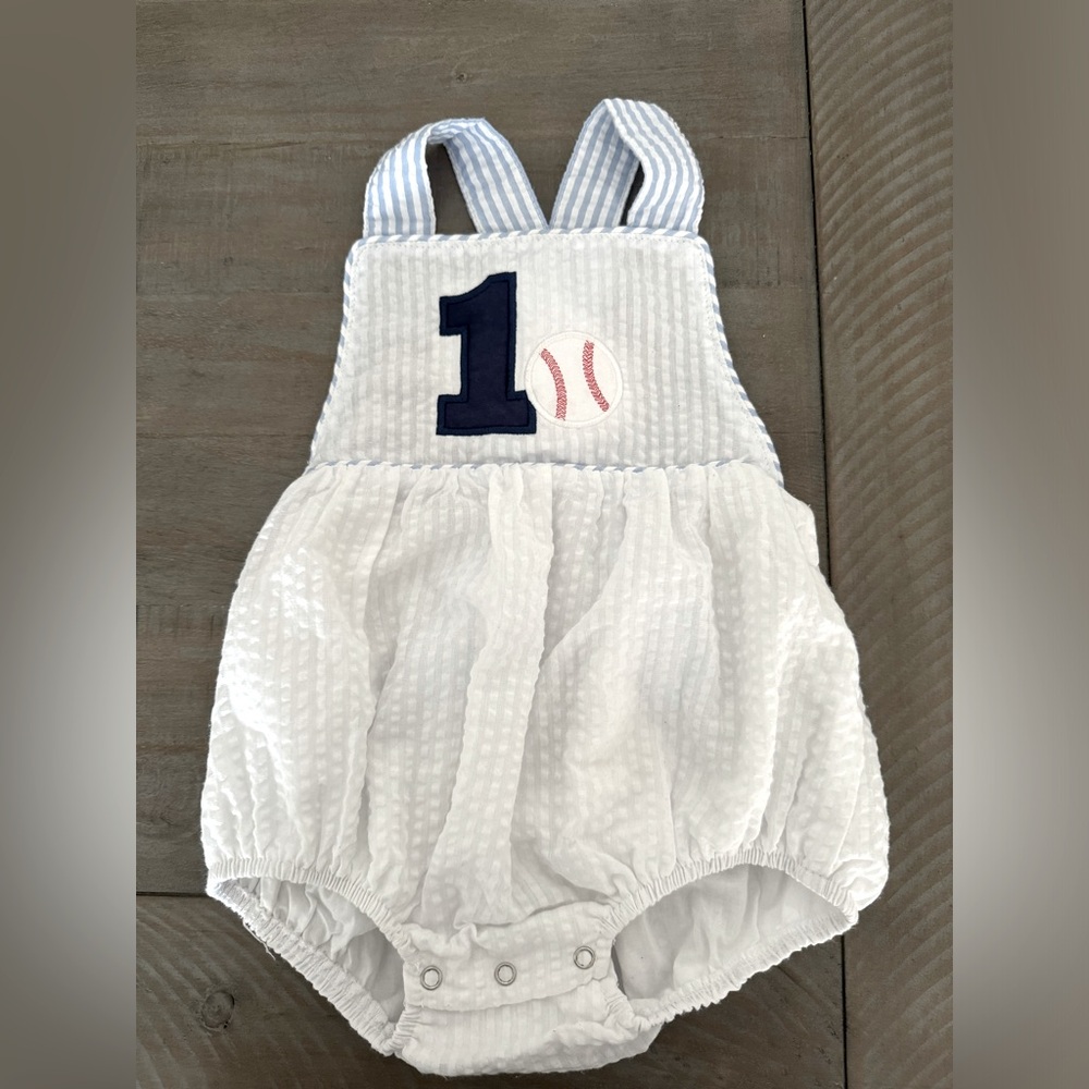 Baseball bubble first birthday